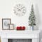 3ft. Unlit Flocked Pine Artificial Christmas Tree in Tin Planter